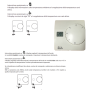 Bravo Termostato Manuale Intuitivo con Dispay Colore Bianco Facile Installazione
