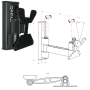 Supporto da Parete per TV LCD 10 /26 Pollici Orientamento Verticale Colore Nero