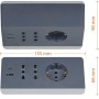 BTicino Multipresa da Scrivania Prese Bipasso Presa Tedesca e USB A+C