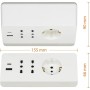 BTicino Multipresa da Scrivania Prese Bipasso Presa Tedesca e USB A+C