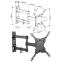 Supporto Da Parete Per Tv Lcd 13-42 Pollici Orientabile