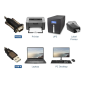 Convertitore da USB 2.0 a SERIALE Compatibile con Windows 10 Colore Nero 