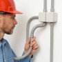 FAEG Raccordo Curva Semplice 90° per Tubo Rigido IP40 in Tecnopolimero Autoestinguente