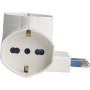  Ecova 30198 Adattatore Triplo3 Prese Universali Bipasso Spina 16A Salvaspazio Bianco