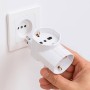  Ecova 30198 Adattatore Triplo3 Prese Universali Bipasso Spina 16A Salvaspazio Bianco