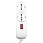 Multipresa Ecova ECO30226 6 Prese con Protezione Sovraccarico  Cavo 1,5 metri