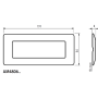 Placca Bticino Matix Am4806Bbn 6 MODULI Per Gestione Punti Luce Bianco TECNOPOLIMERO