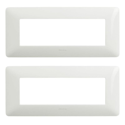 Bticino Matix Placca 6 Posti Tecnopolimero Bianco AM4806BBN Pezzi 2