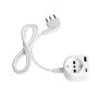 Ecova 30262 Prolunga 1 Presa P40 Schuko 16A con USB-A 18W e USB-C 20W PD