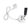 Ecova 30262 Prolunga 1 Presa P40 Schuko 16A con USB-A 18W e USB-C 20W PD
