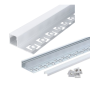 Profilo Alluminio Per Striscia Led 2 Metri Argento