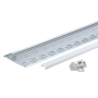 Profilo Alluminio Per Striscia Led Optonica 2 Metri Grigio