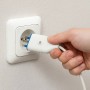 Ecova 30362 Spina Volante Antischiacciamento 16A 2P+T in PVC Bianco Elettrica