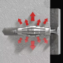 Vaschetta 500 tasselli stop T6/VA 6x30 mm con Forbici in Omaggio ELEMATIC 