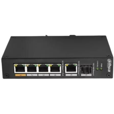 Dahua PFS3106-4ET-60 Switch PoE 4 Porte Non Gestito Hi-PoE 60W