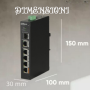 Dahua PFS3106-4ET-60 Switch PoE 4 Porte Non Gestito Hi-PoE 60W