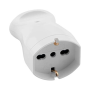 Presa Ecova Bivalente Standard Tedesco 10 16A 2P + T 250V Colore Bianca