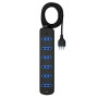 Multipresa 6 Porte 10 16 Ampere Ecova 30095 Colore Nero