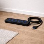 Multipresa 6 Porte 10 16 Ampere Ecova 30095 Colore Nero