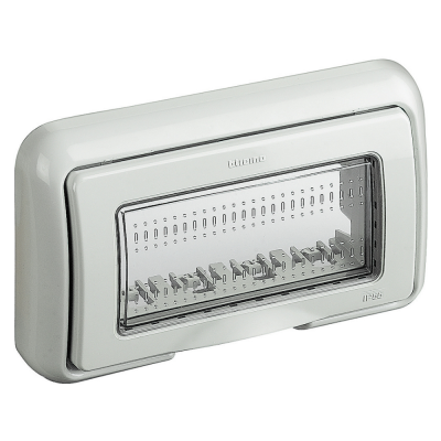 Coperchio Ip55 Bticino 25604 Per Scatola 504E Grigio Elegante 4 moduli