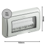 Coperchio Ip55 Bticino 25604 Per Scatola 504E Grigio Elegante 4 moduli