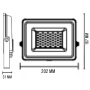 OPTONICA Proiettore LED SMD Corpo Nero Linea Premium 4000K IP65 Clip Luminoso