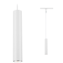 Lampada a Sospensione Optonica LED con Corpo in Alluminio Bianco Cavo 105 cm