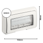 Coperchio Ip55 Bticino 25604B Per Installazione Incassata in scatola 504E di 4 moduli Matix colore bianco