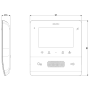Videocitofono Vimar 7558 Vivavoce Tab Free Due Fili Plus Display Colori LCD 4,3