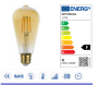 Lampadina OPTONICA LED Attacco E27 2800 K Luce Calda  Vetro Dorato 