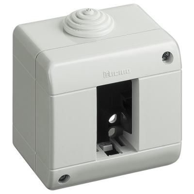 Custodia Bticino 25401 Ip40 Per 1 Modulo Matix composta da base e coperchio