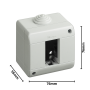 Custodia Bticino 25401 Ip40 Per 1 Modulo Matix composta da base e coperchio