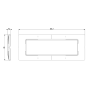 Placca Vimar Metallo Modello Plana 7 Moduli Argento Metallizzato 14657.71