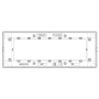 Placca Vimar Metallo Modello Plana 7 Moduli Argento Metallizzato 14657.71