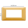 Placca Classica 4  Moduli Serie PLANA  Vimar 14654 