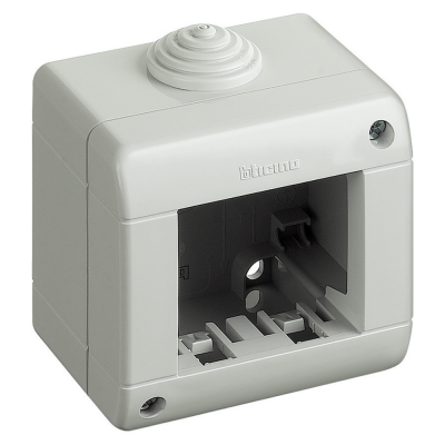 Custodia Ip40 Bticino 25402 Per Serie Matix 2 Moduli composta da base e coperchio