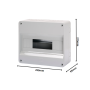 Gewiss Centralino  Parete 12 Moduli  IP40 GW40028