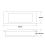 Stile Beghelli Lampada Emergenza LED Incasso Bianco 1499 11Watt 6H IP40 Pezzi 12