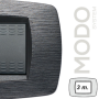 Master  Modo  Placca Satinato Grigio Compatibili con Supporti Master Modo 