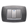 Master  Modo  Placca Satinato Grigio Compatibili con Supporti Master Modo 