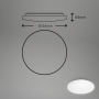 Plafoniera LED  Modello CITY LINE  con Paralume Stellato 18 Watt 1550 Lumen