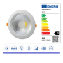Optonica  Faretto da Incasso LED 20 Watt 4500 K  COB TUV PASS 145° 1600 Lumen