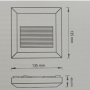 Luce Segnapasso Led Quadrata Grigia Per Interni Ed Esterni