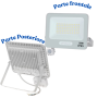Proiettore Led Smd Optonica 15847 Con Sensore Di Movimento