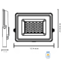 Proiettore Led Smd Optonica 5767 Con Sensore Integrato