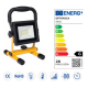 Proiettore LED  SMD Portatile Ricaricabile 1200 Lumen IP44 Luce Fredda