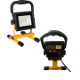 Proiettore LED  SMD Portatile Ricaricabile 1200 Lumen IP44 Luce Fredda