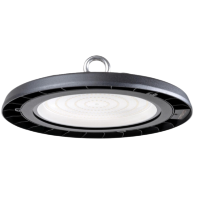 Riflettore Industriale LED Ufo High Bay Colore Nero 150 Watt 15000 Lumen Luce Naturale IP65
