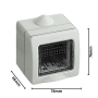 Custodia Protettiva Bticino 25502 IP55 Per 2 Moduli Matix
