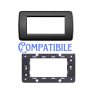 Placca Rondò 4 Moduli Serie IDEA Tecnopolimero Vimar 16764 Varie Finiture